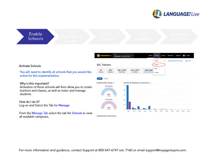 Language! Live Admin Set Up