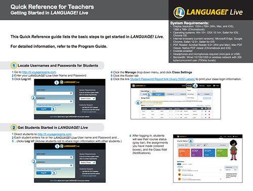 LANGUAGE! Live Teacher Reference