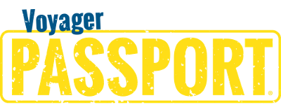 Voyager Passport Logo Blue Text