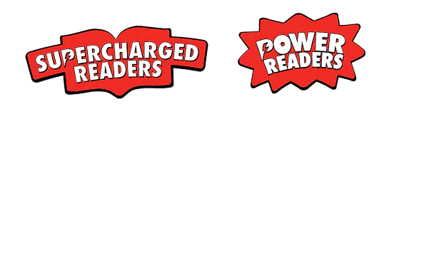 Supercharged and Power Readers Logos - Decodable Readers