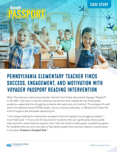 Pennsylvania Reading Intervention with Voyager Passport Thumbnail