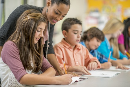 REWARDS Plus teacher and students