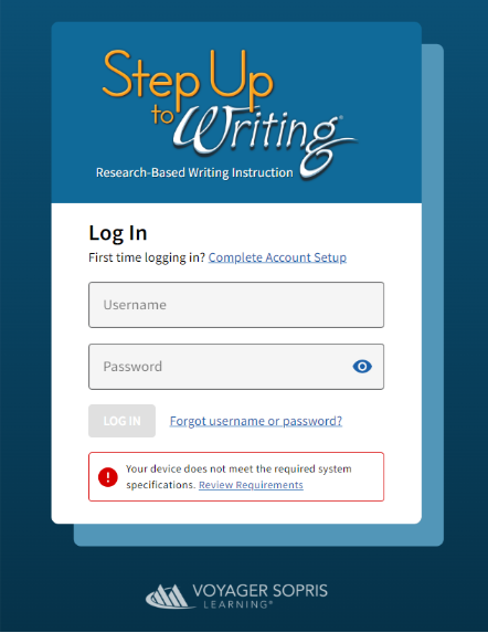 SUTW Login Screenshot