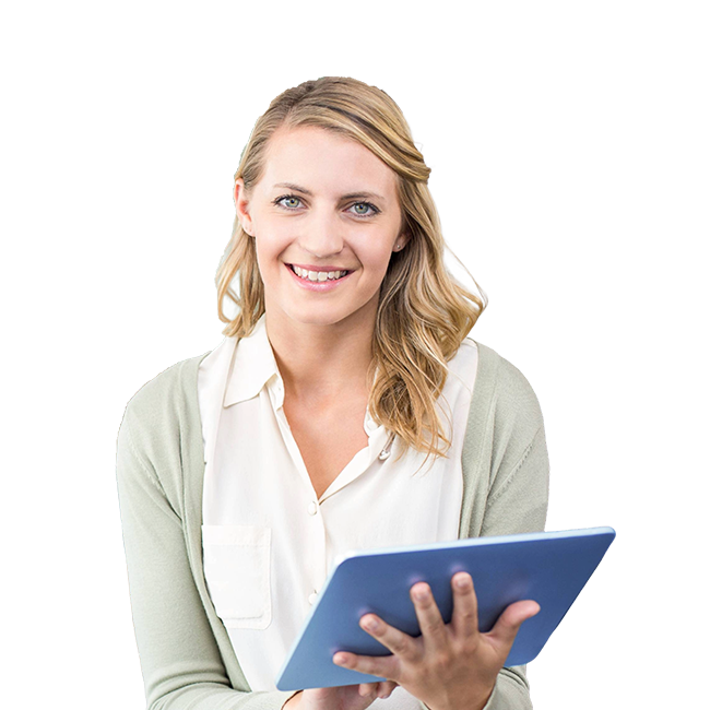 Teacher with Tablet