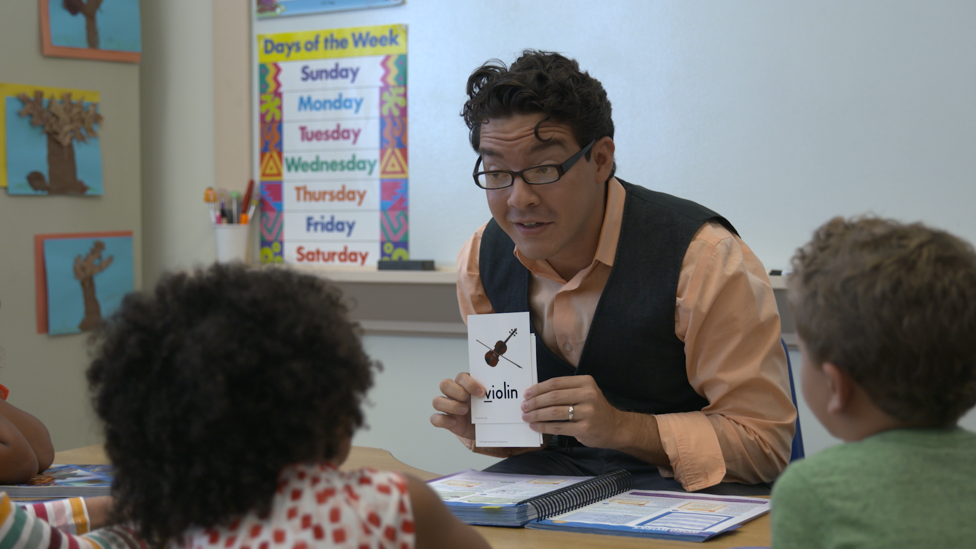 Teacher With Note Cards