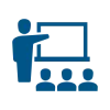 Icon of teacher presenting