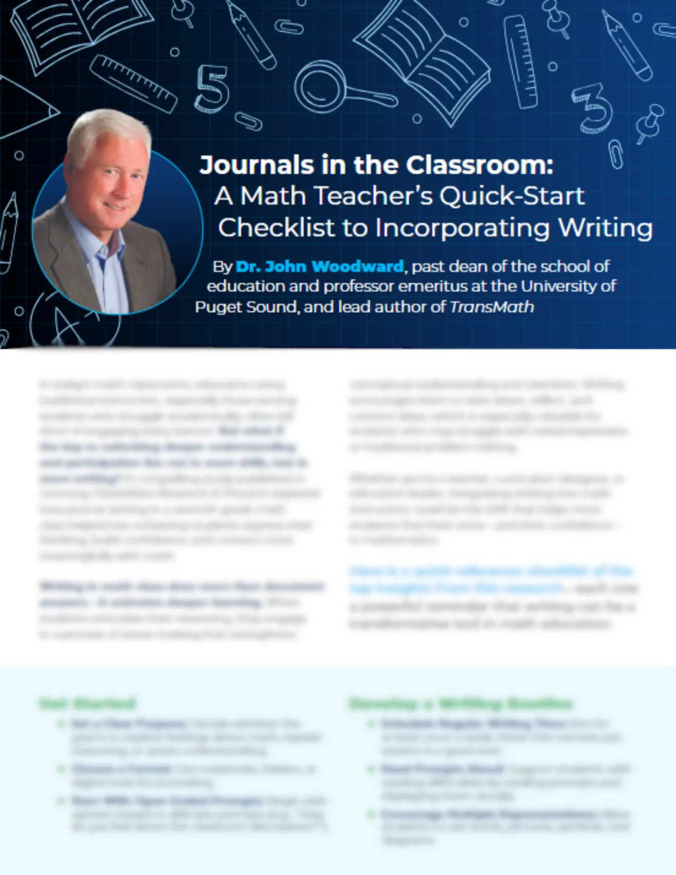 Journals in the Math Classroom